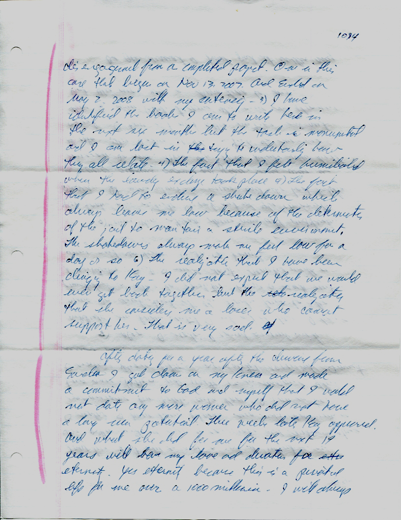 Dr John WorldPeace 2008 Prison Journal